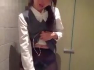 Japán iroda hölgy van secretly exhibicionista és kamera