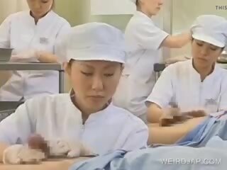 Japansk sykepleier arbeider hårete penis, gratis porno b9