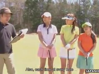 Asiatico golf ha a essere eccentrico in uno modo o altro: porno c4 | youporn