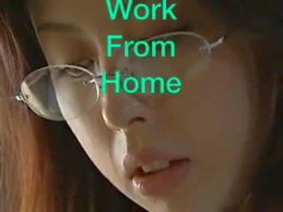 Arbete från hem: kinesiska par porr video- 47